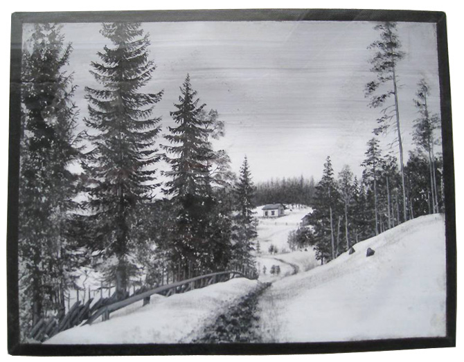 Julkulan tie talvella
